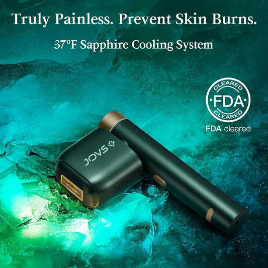 JOVS Laser Hair Removal, IPL Hair Removal for Women and Men, 37°F Painless Sapphire Ice-Cooling Tech, 6 Modes for Whole Body Hair Removal Device, 2 in 1 Skin Rejuvenation, 330° Rotation
