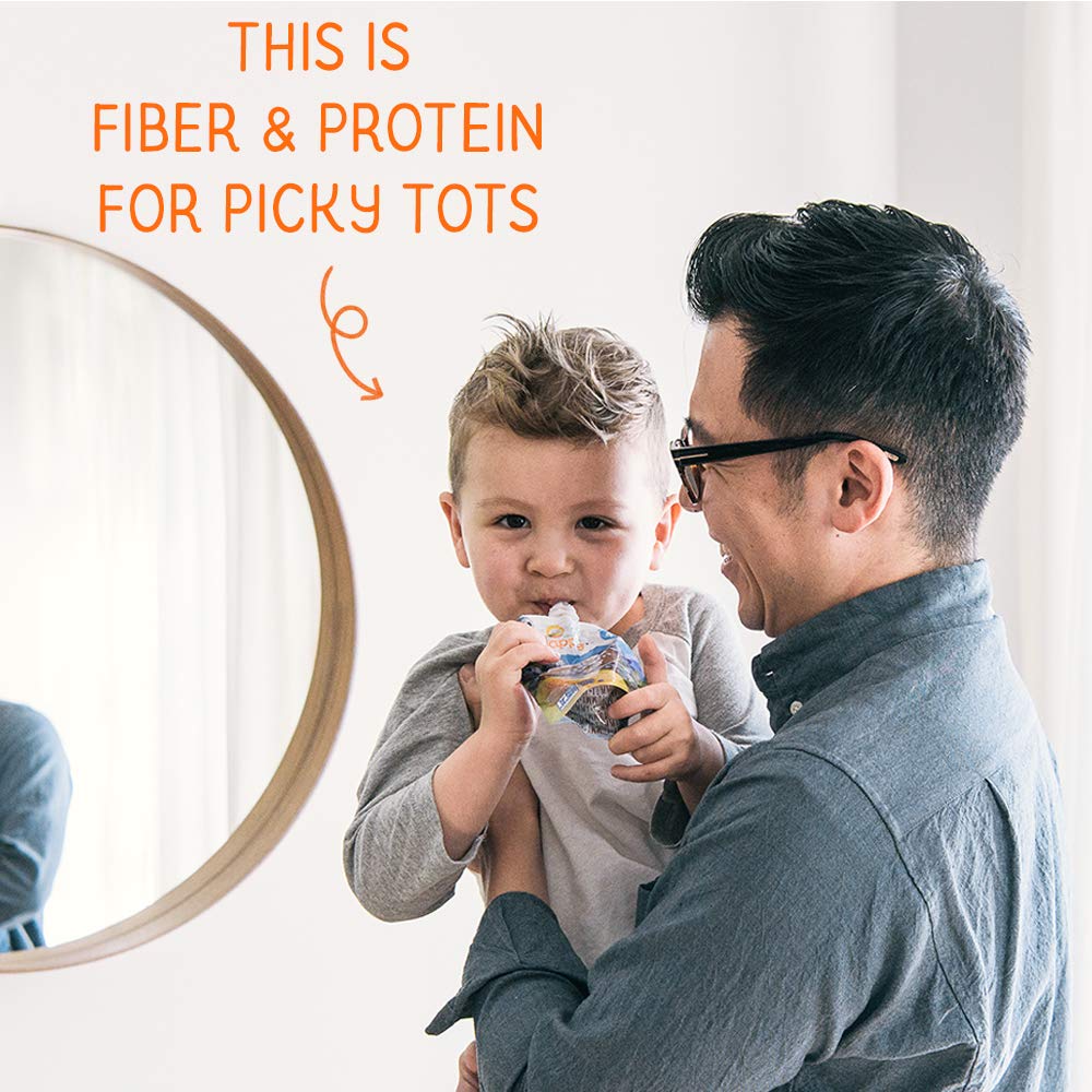 Happy Tot Organics Stage 4 Baby Food Pouches, Gluten Free, Vegan Snack, Fiber & Protein Fruit & Veggie Puree, Fruit & Veggie Variety Pack, 4 Ounce (Pack of 16), Amazon Exclusive