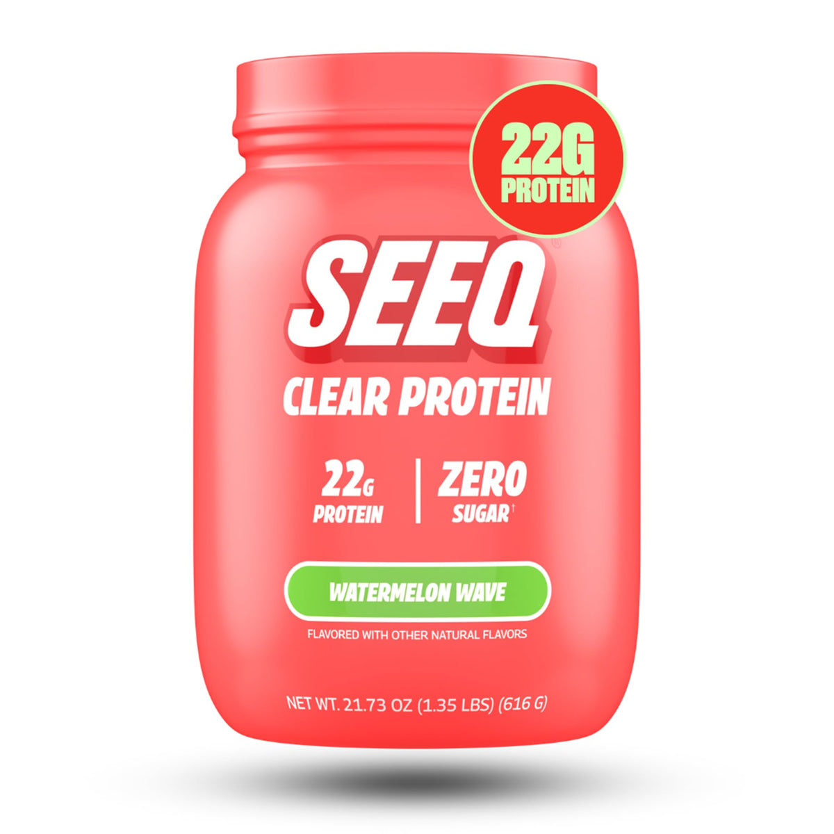 SEEQ Clear Protein Powder - Fruit Punch - 22 Servings - 22g Clear Whey Protein Isolate - Zero Sugar - 0g Lactose - Allergen Friendly - GLP1 Support - Bone Health - Muscle Post Workout Recovery