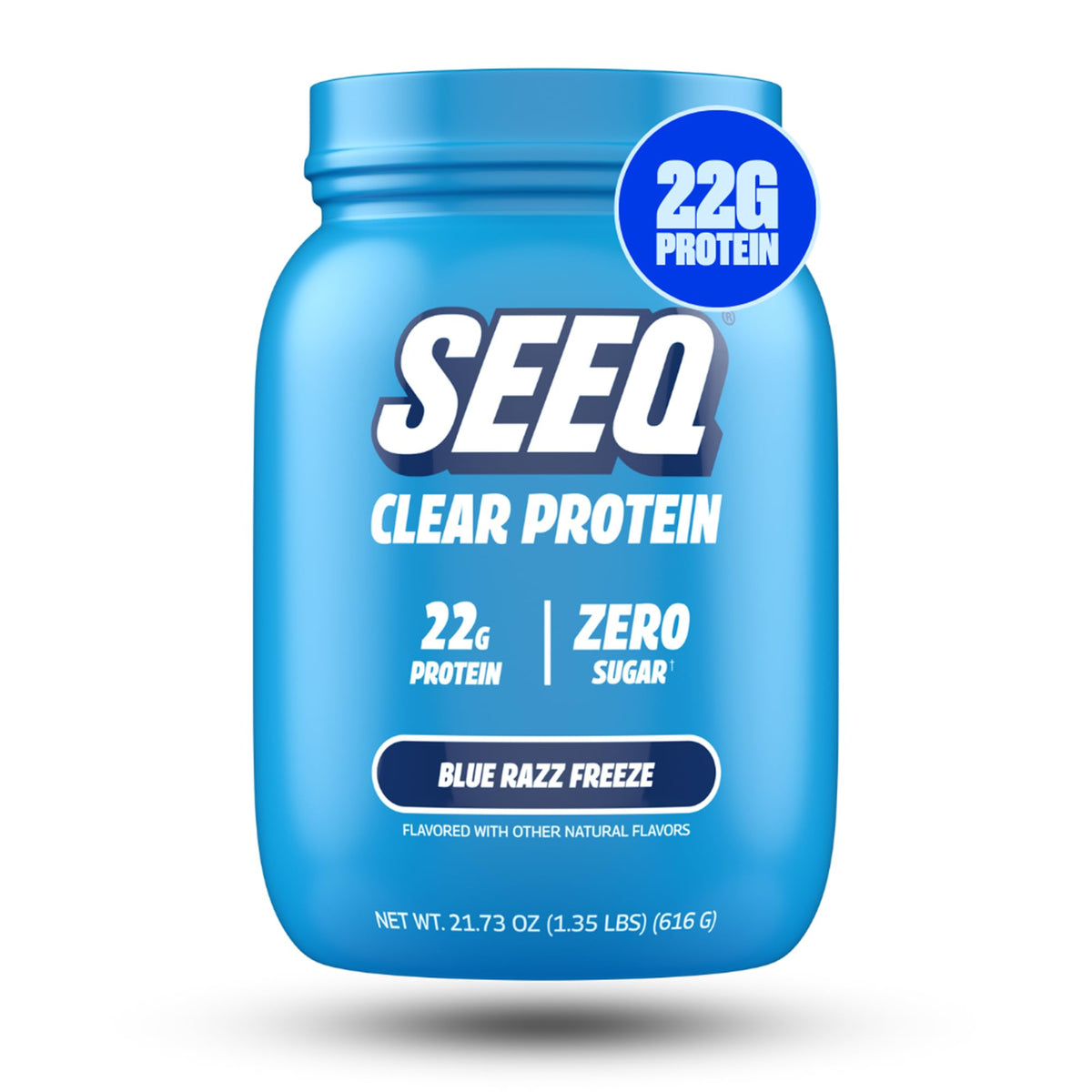 SEEQ Clear Protein Powder - Fruit Punch - 22 Servings - 22g Clear Whey Protein Isolate - Zero Sugar - 0g Lactose - Allergen Friendly - GLP1 Support - Bone Health - Muscle Post Workout Recovery