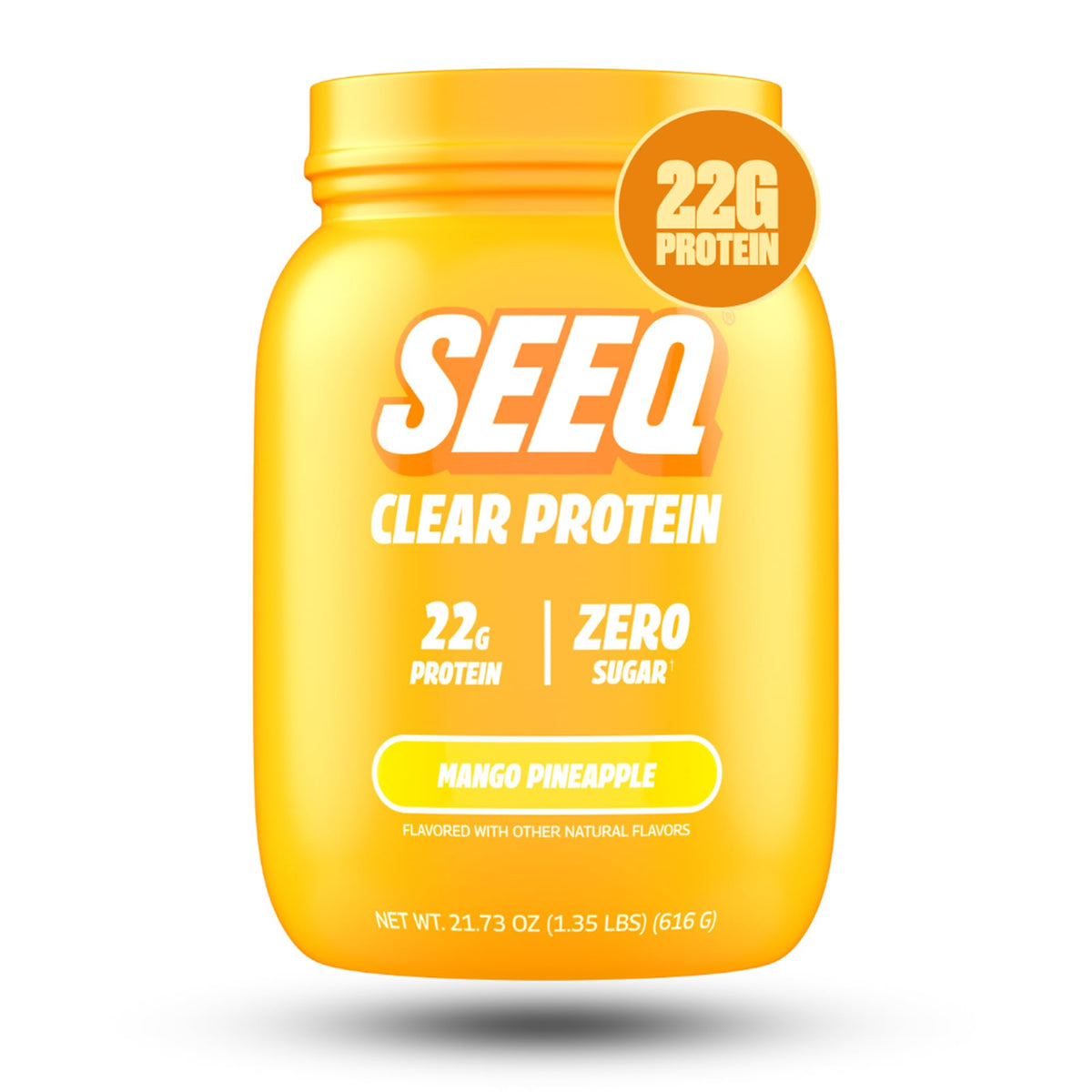 SEEQ Clear Protein Powder - Fruit Punch - 22 Servings - 22g Clear Whey Protein Isolate - Zero Sugar - 0g Lactose - Allergen Friendly - GLP1 Support - Bone Health - Muscle Post Workout Recovery