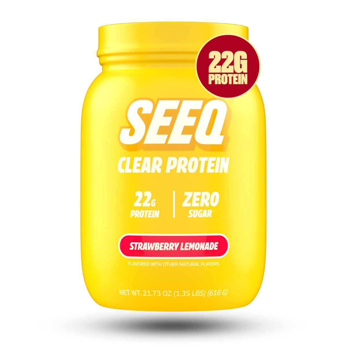 SEEQ Clear Protein Powder - Fruit Punch - 22 Servings - 22g Clear Whey Protein Isolate - Zero Sugar - 0g Lactose - Allergen Friendly - GLP1 Support - Bone Health - Muscle Post Workout Recovery