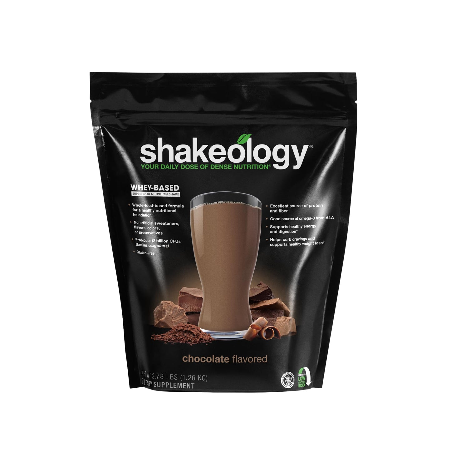 Beachbody BODi Shakeology Whey-Based Protein Powder – Gluten-Free Superfood Shake with Vitamins & Minerals – Helps Support Healthy Weight Loss & Gut Health, Chocolate, 14 Individual Packets