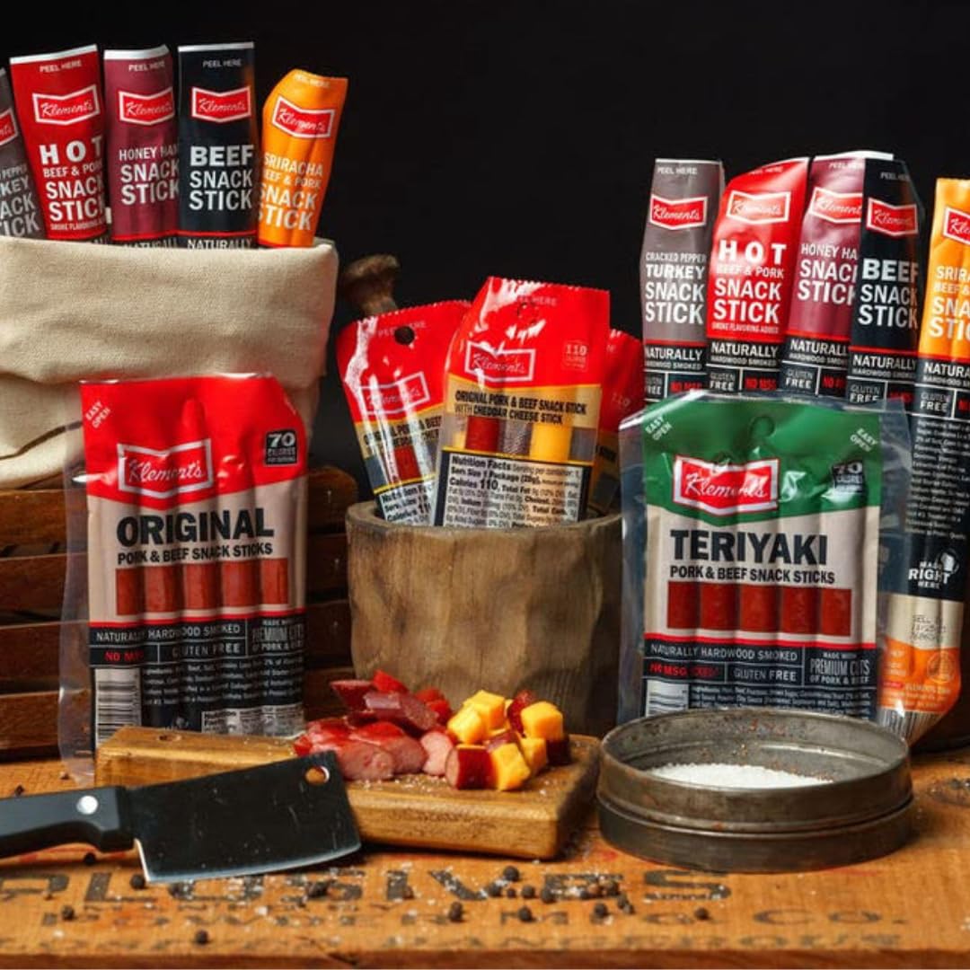 Jerky.com 26pc Meat Sticks Jerky Variety Pack - Beef Jerky Gifts for Men