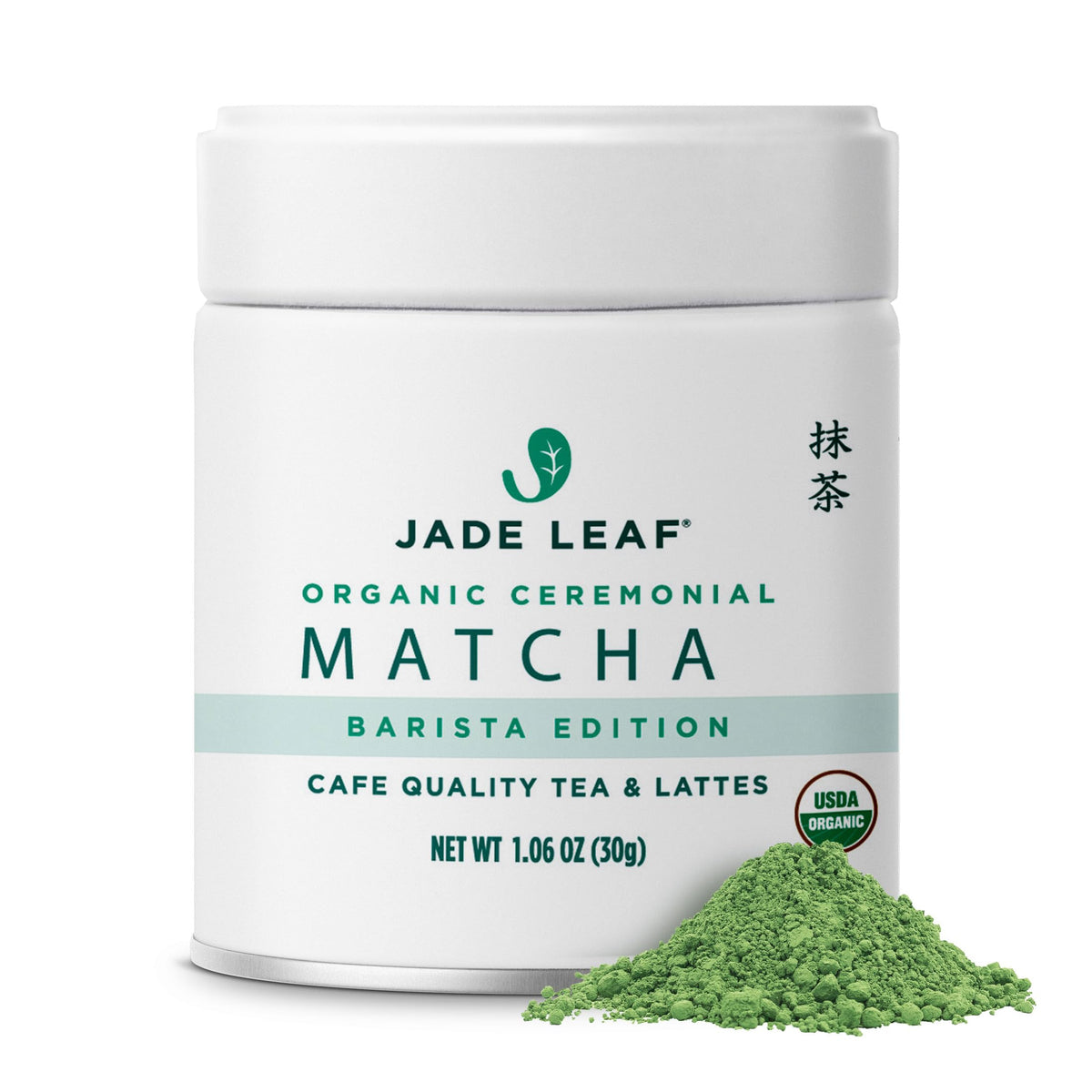 Jade Leaf Ceremonial Grade Matcha Powder, First Harverst, 100g / 3.53oz Tin