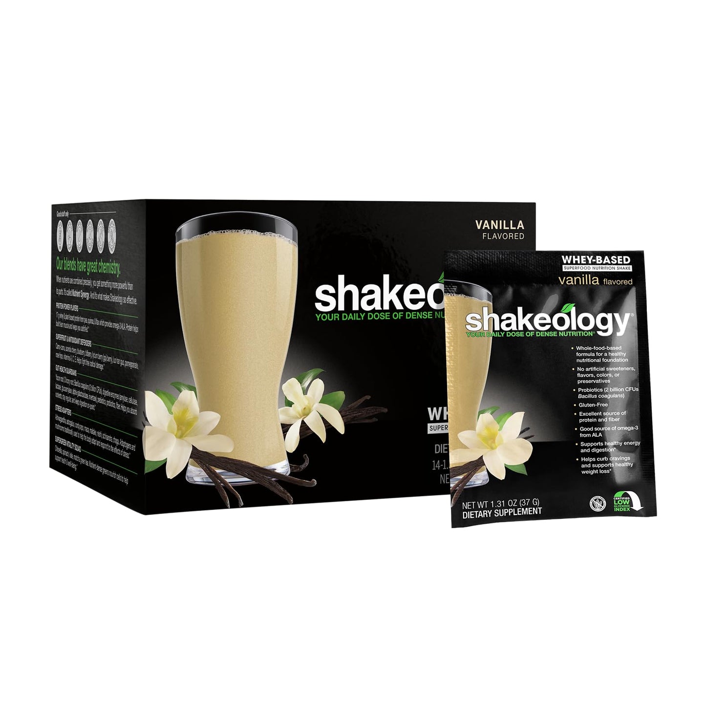 Beachbody BODi Shakeology Whey-Based Protein Powder – Gluten-Free Superfood Shake with Vitamins & Minerals – Helps Support Healthy Weight Loss & Gut Health, Chocolate, 14 Individual Packets