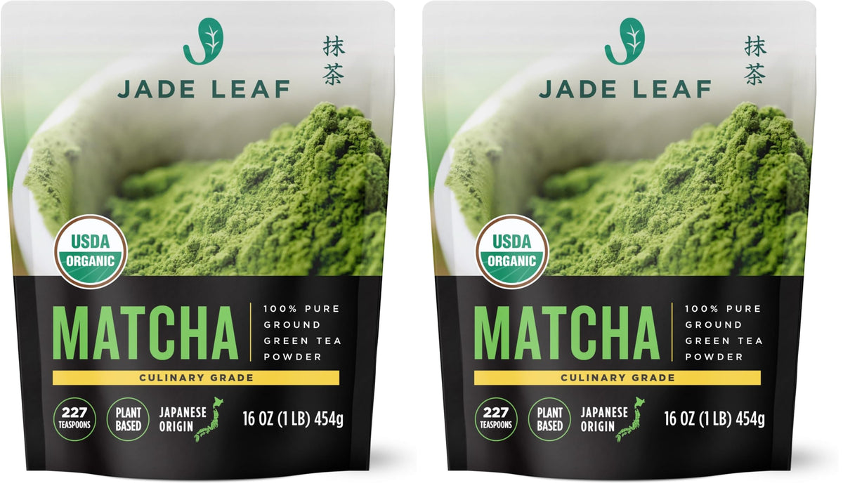 Jade Leaf Ceremonial Grade Matcha Powder, First Harverst, 100g / 3.53oz Tin
