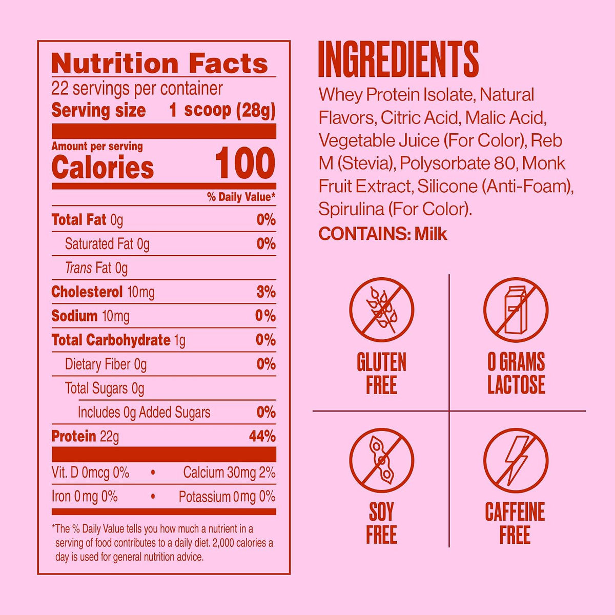 SEEQ Clear Protein Powder - Fruit Punch - 22 Servings - 22g Clear Whey Protein Isolate - Zero Sugar - 0g Lactose - Allergen Friendly - GLP1 Support - Bone Health - Muscle Post Workout Recovery