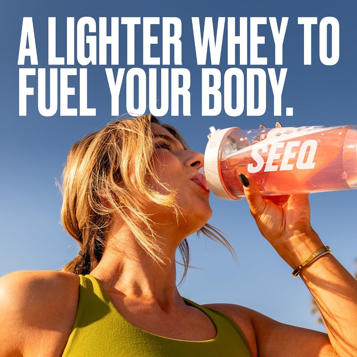 SEEQ Clear Protein Powder - Fruit Punch - 22 Servings - 22g Clear Whey Protein Isolate - Zero Sugar - 0g Lactose - Allergen Friendly - GLP1 Support - Bone Health - Muscle Post Workout Recovery