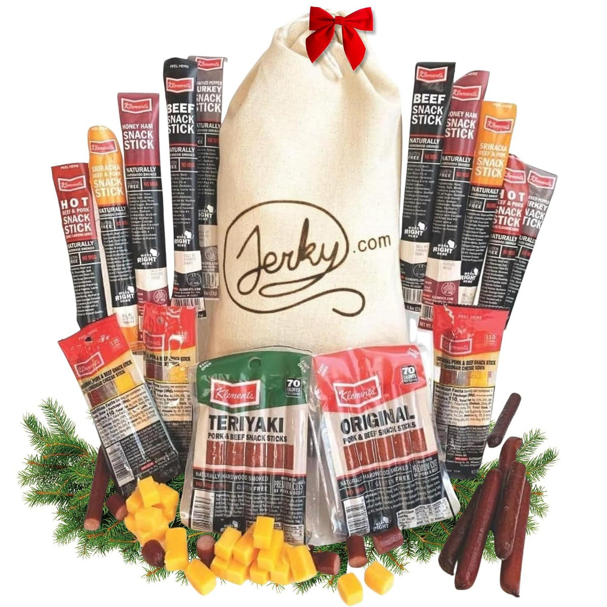 Jerky.com 26pc Meat Sticks Jerky Variety Pack - Beef Jerky Gifts for Men